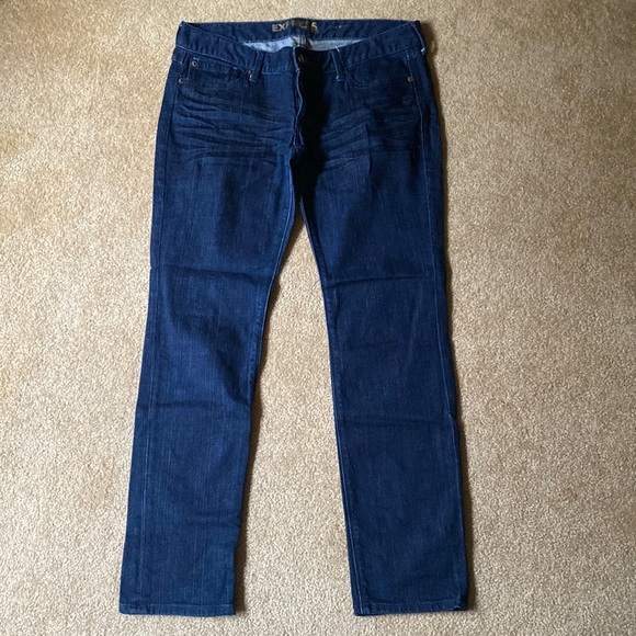 Express Denim - Express jeans 10s 10 short dark blue Zelda skinny